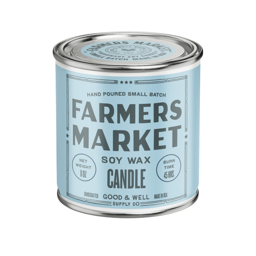 Farmers Market Happy Place Candle (Floral, Ginger, Herbs, Amber) - Wander Together Outfitters
