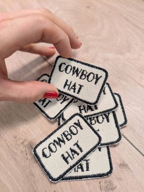 "Cowboy Hat" Iron On Patch