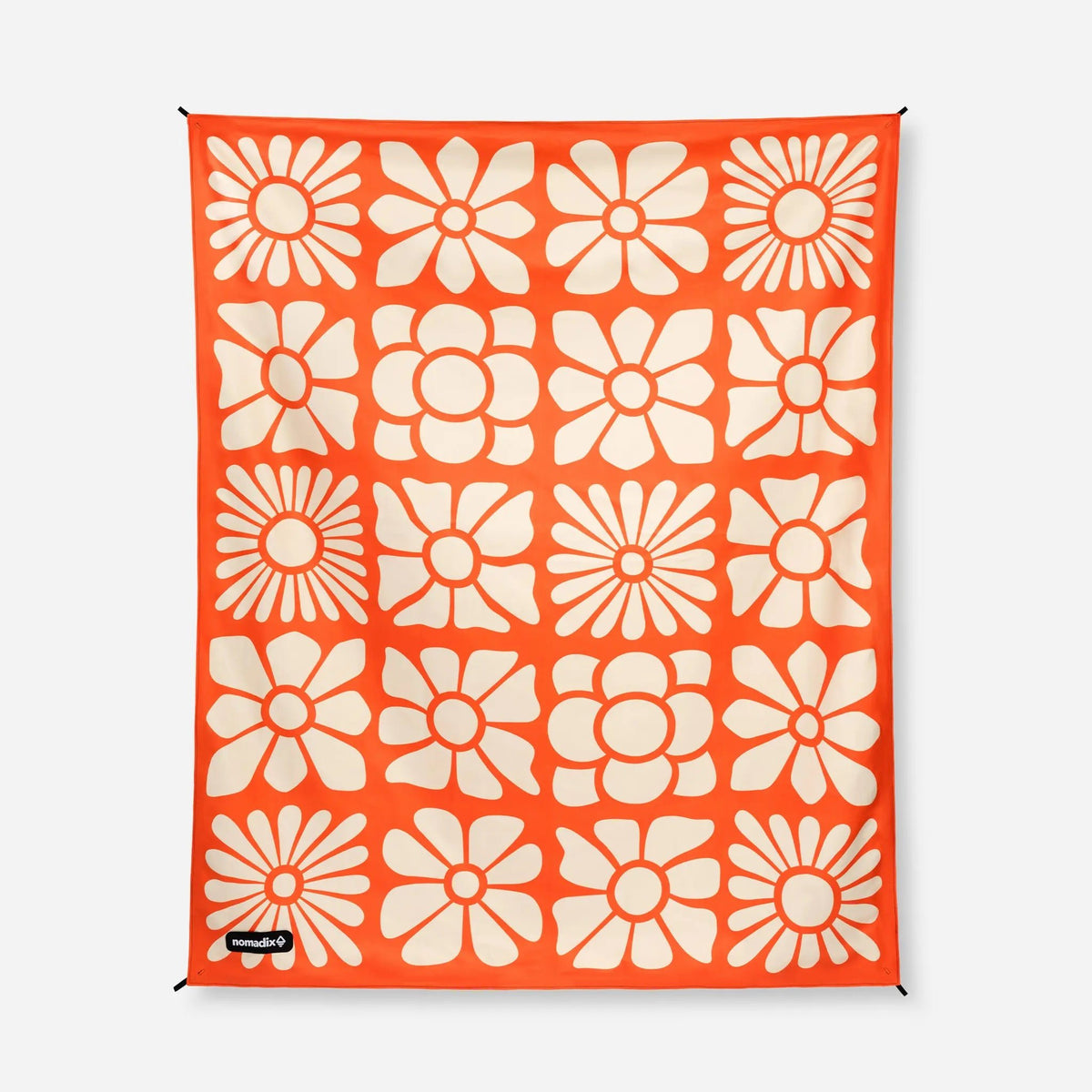 Festival Blanket: Big Flowers Expedition Orange - Wander Together Outfitters