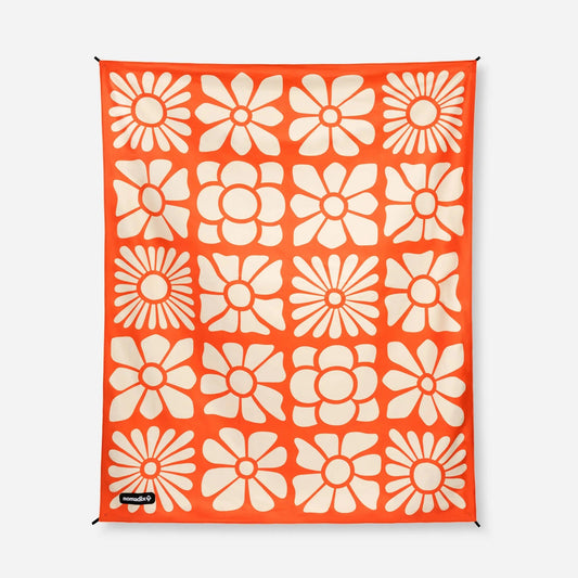 Festival Blanket: Big Flowers Expedition Orange - Wander Together Outfitters