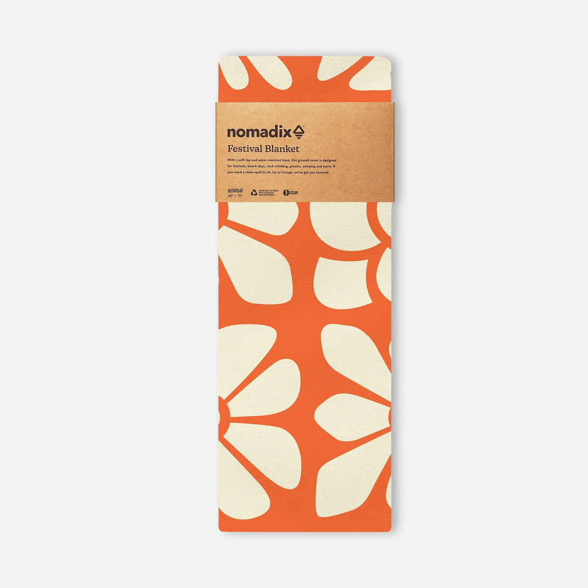 Festival Blanket: Big Flowers Expedition Orange - Wander Together Outfitters