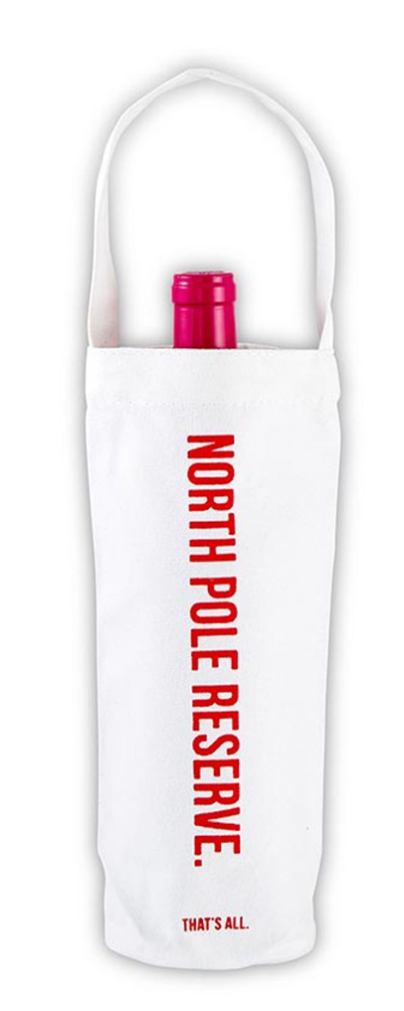 Festive Holiday Wine Bags "Instant Caroling" "liquid Mistletoe"North Pole Reserve" - Wander Together Outfitters