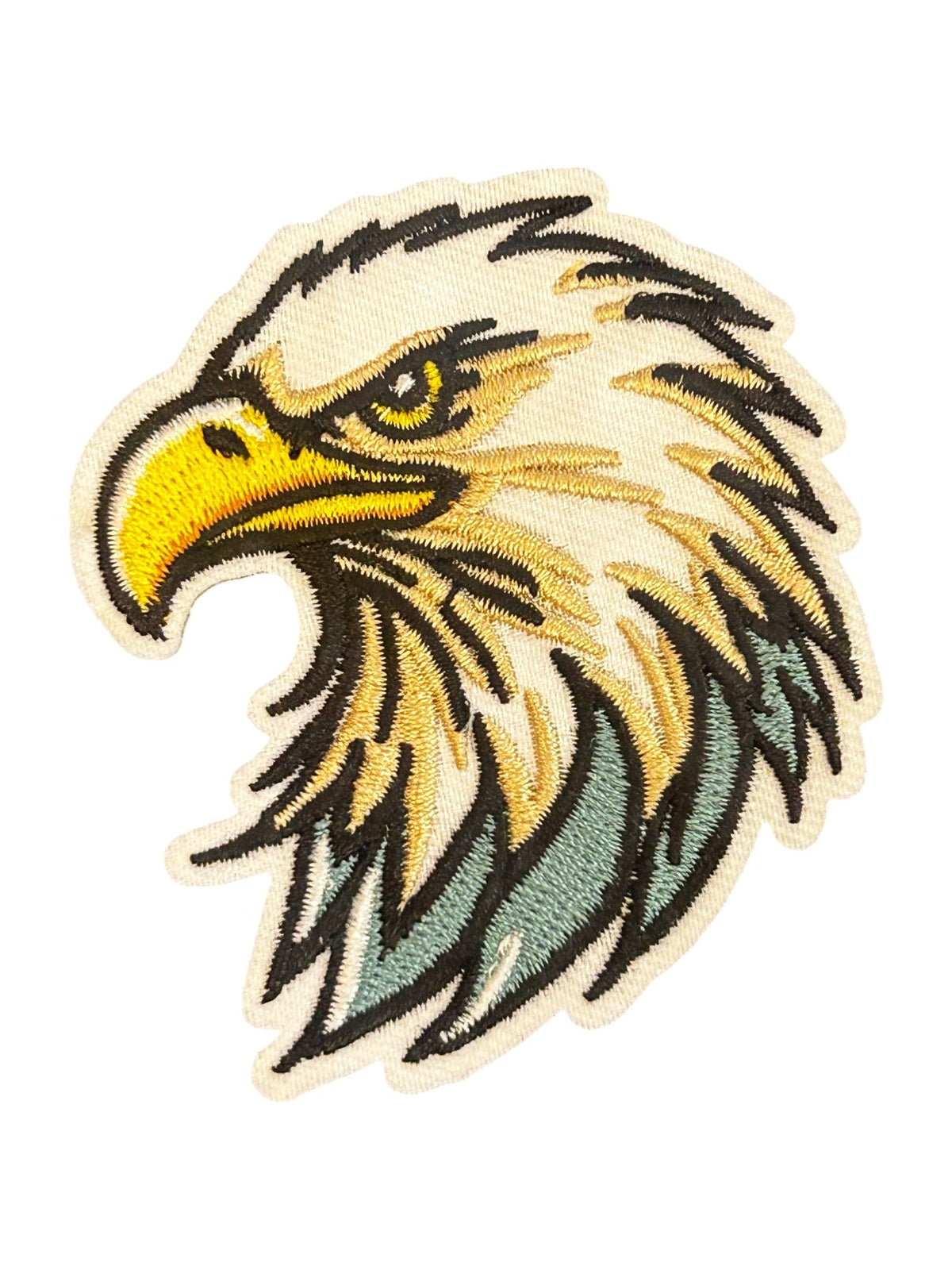 Fierce Eagle Head Iron On Patch - Wander Together Outfitters