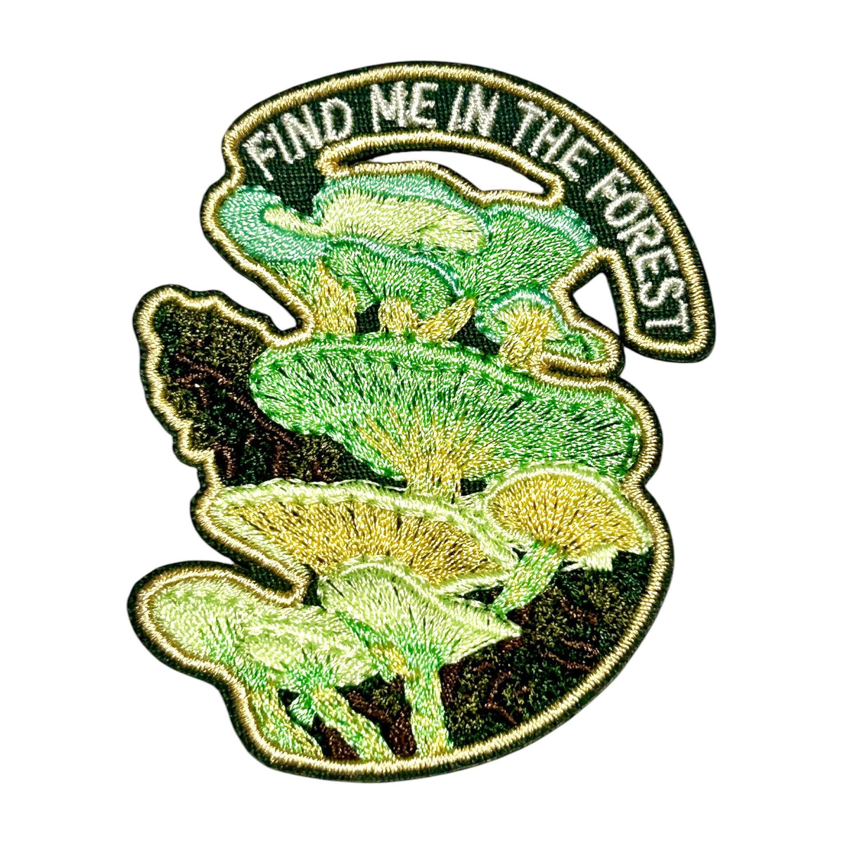 Find Me In The Forest Mushroom Iron On Patch - Wander Together Outfitters