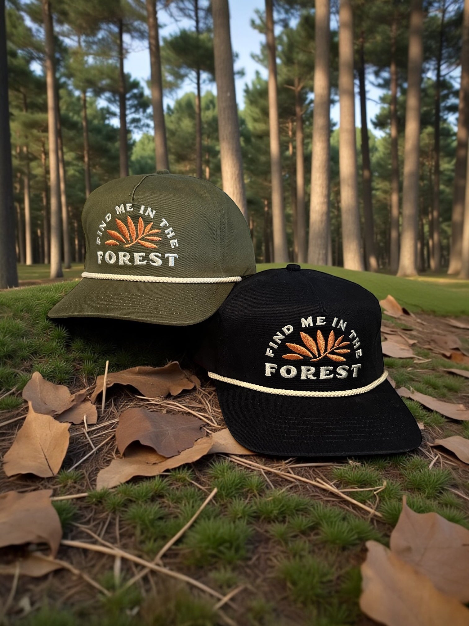 "Find Me in the Forest" Unisex 5 Panel Hat - Wander Together Outfitters