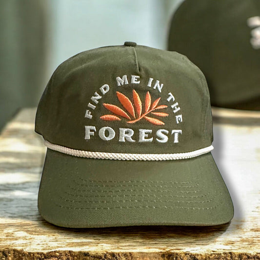 "Find Me in the Forest" Unisex 5 Panel Hat - Wander Together Outfitters
