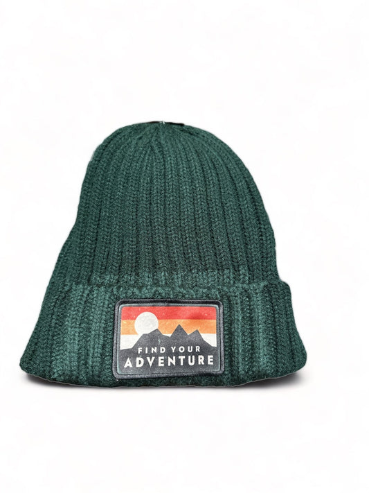 “Find Your Adventure” Patch Beanie (CLEARANCE) - Wander Together Outfitters