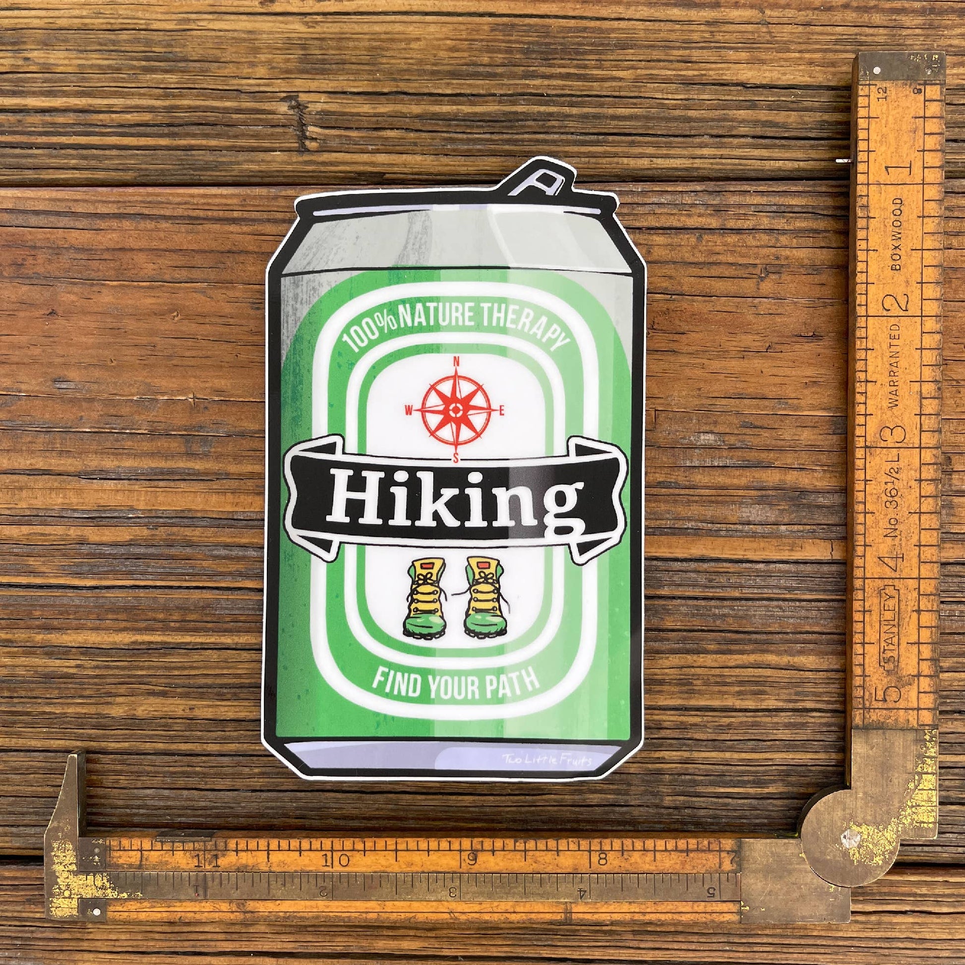 "Find Your Path" Hiking Beer Can Funny Sticker - Wander Together Outfitters