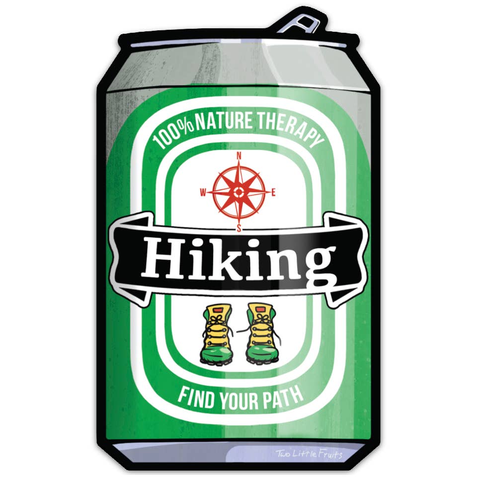 "Find Your Path" Hiking Beer Can Funny Sticker - Wander Together Outfitters