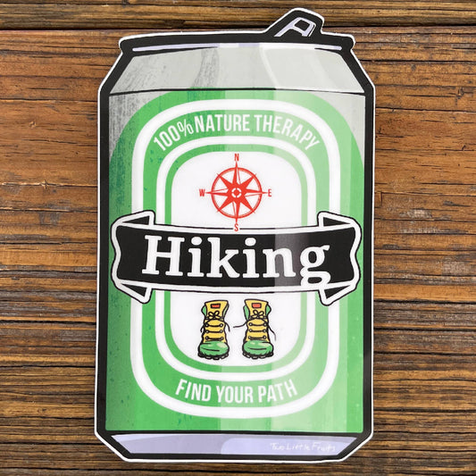 "Find Your Path" Hiking Beer Can Funny Sticker - Wander Together Outfitters