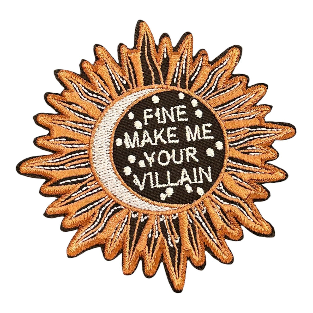 Fine Make Me Your Villain Iron On Patch - Wander Together Outfitters