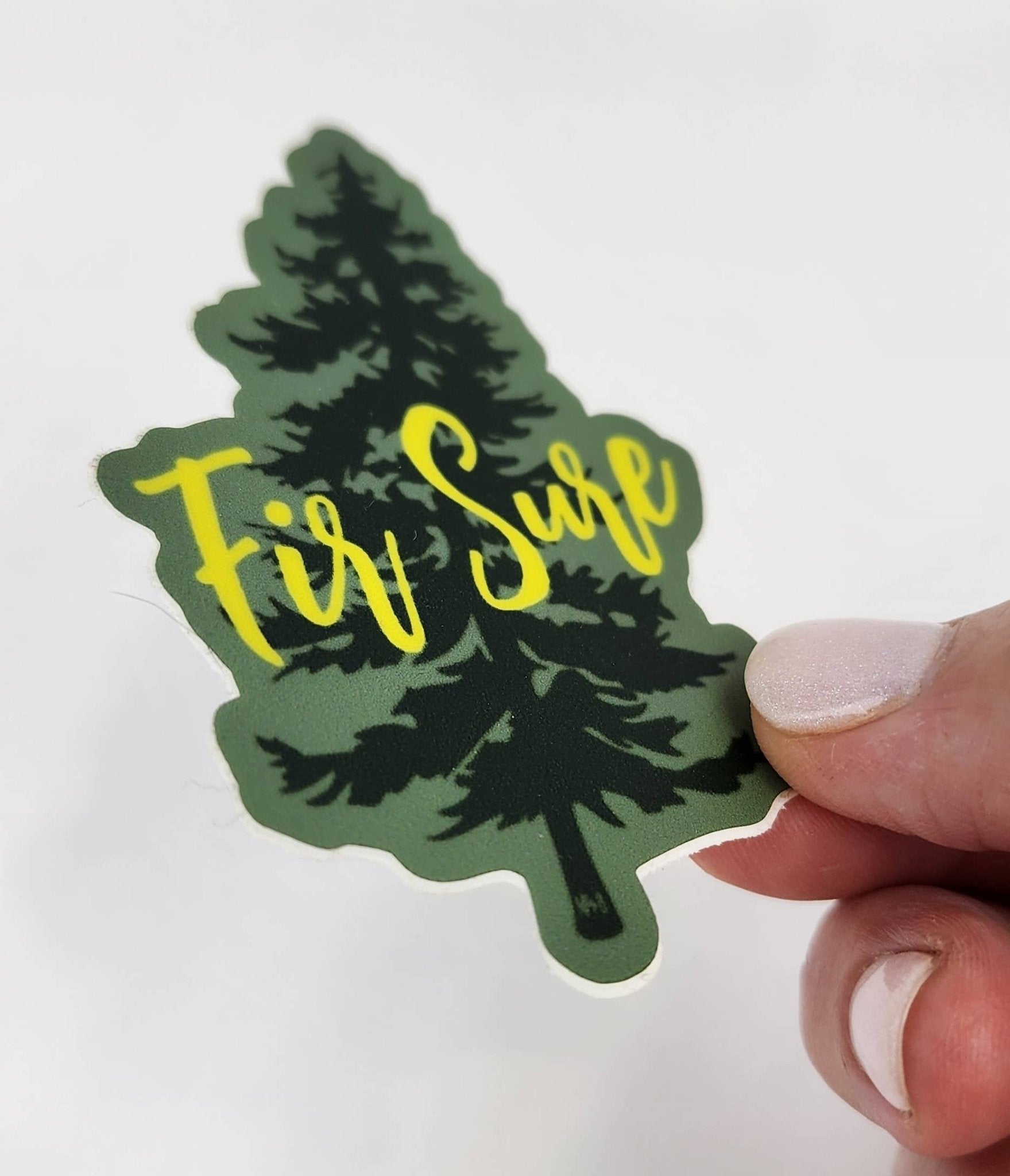 “Fir Sure” Pine Tree Vinyl Sticker - Wander Together Outfitters