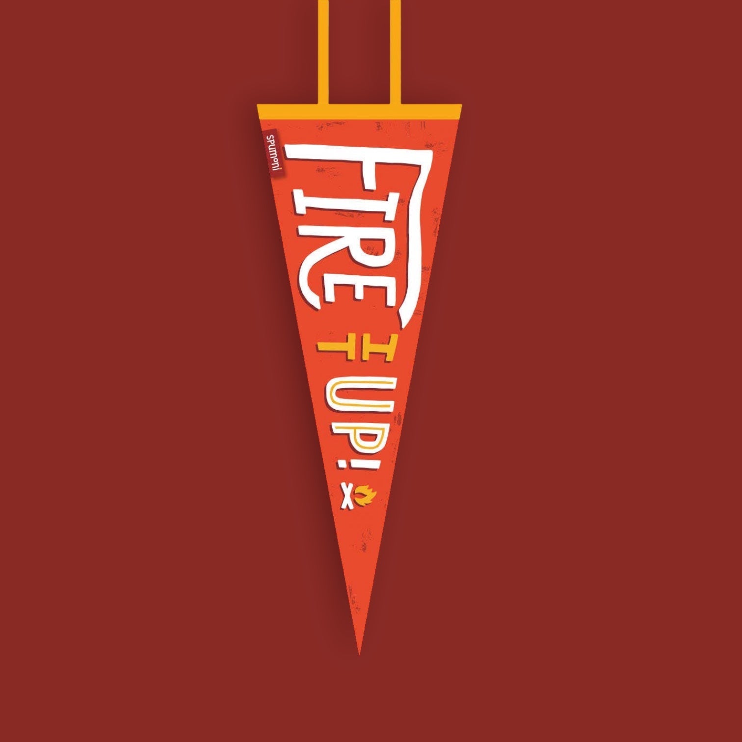 “Fire it Up” Large Vintage Pennant (SALE) - Wander Together Outfitters