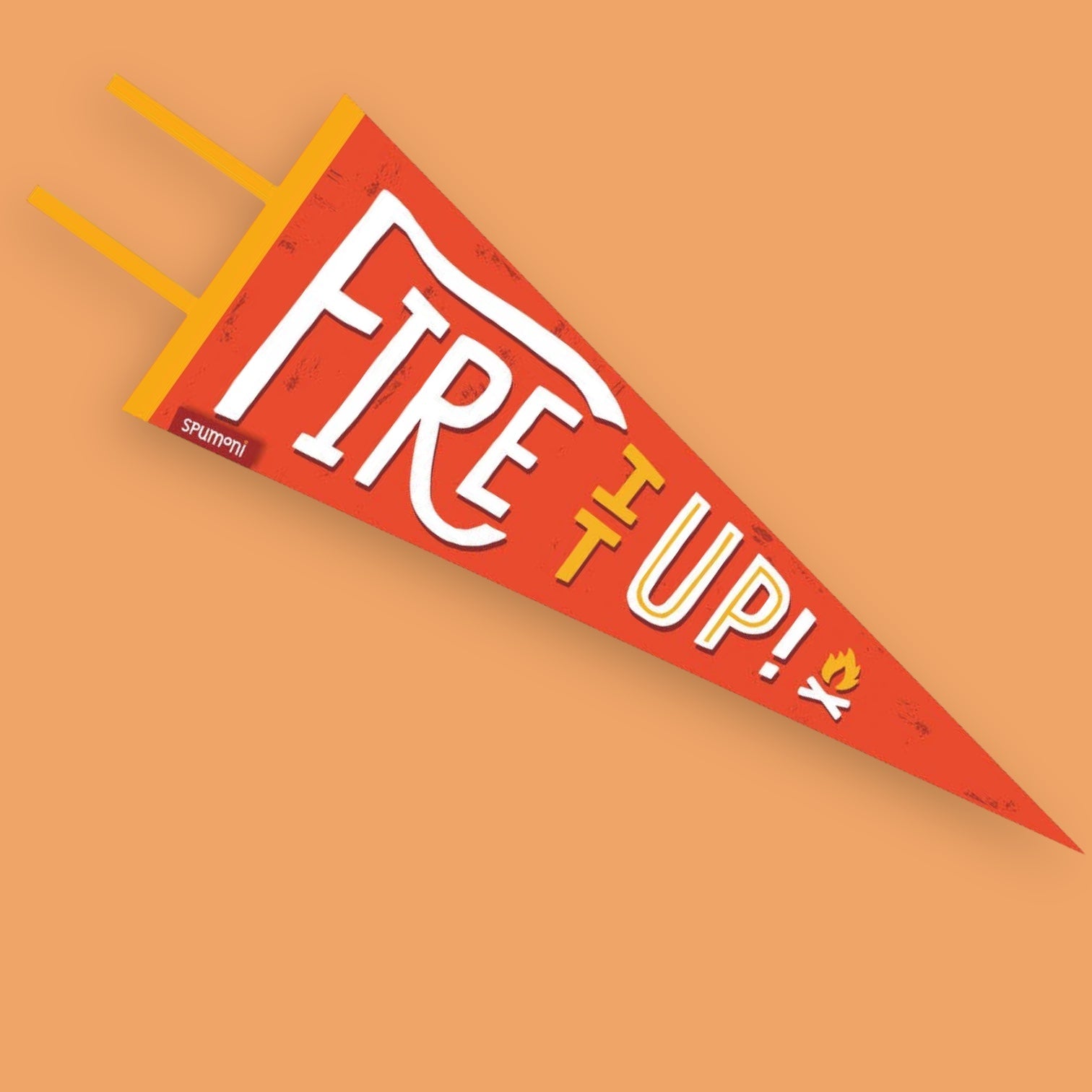 “Fire it Up” Large Vintage Pennant (SALE) - Wander Together Outfitters