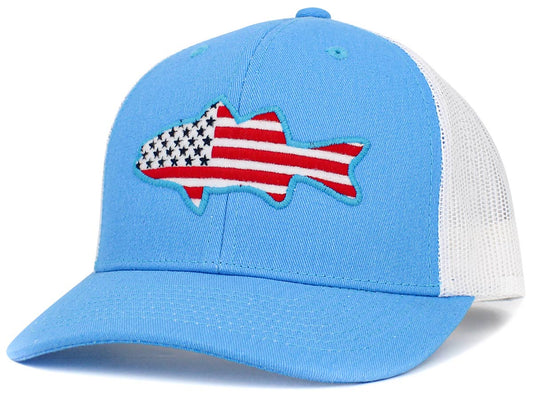 Fish Flag Mesh Back Ballcap - Wander Together Outfitters