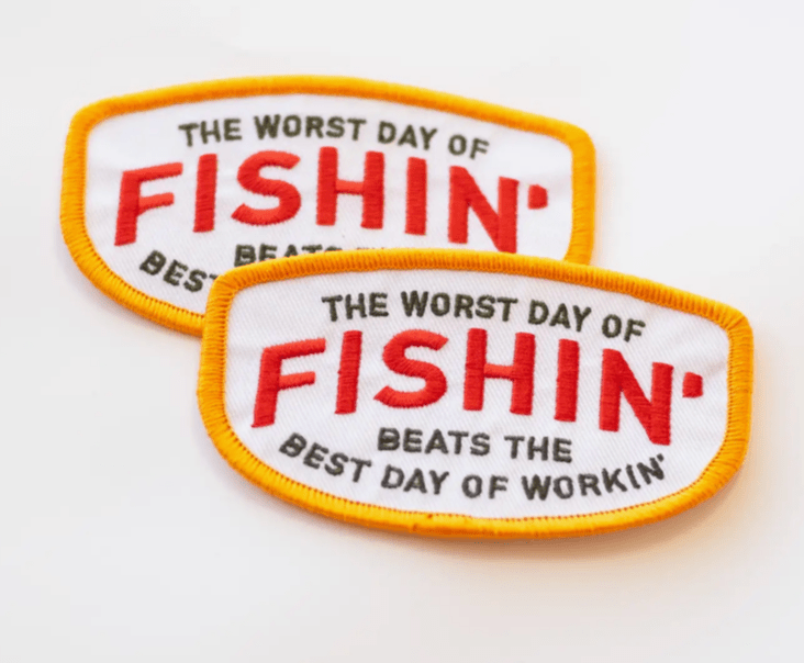 Fishing Themed Iron On Patches (Various Themes and Fish) - Wander Together Outfitters