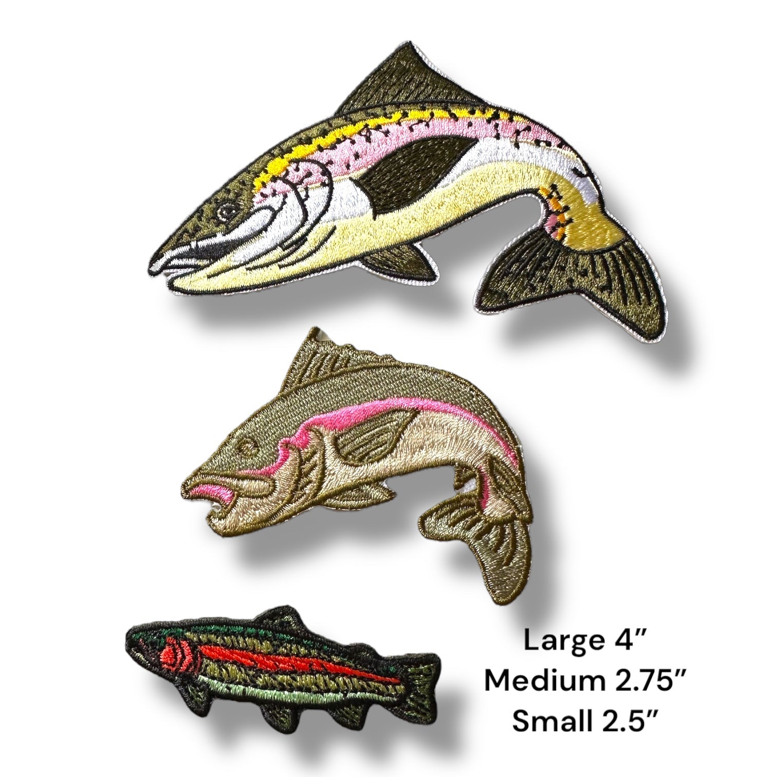 Fishing Themed Iron On Patches (Various Themes and Fish) - Wander Together Outfitters