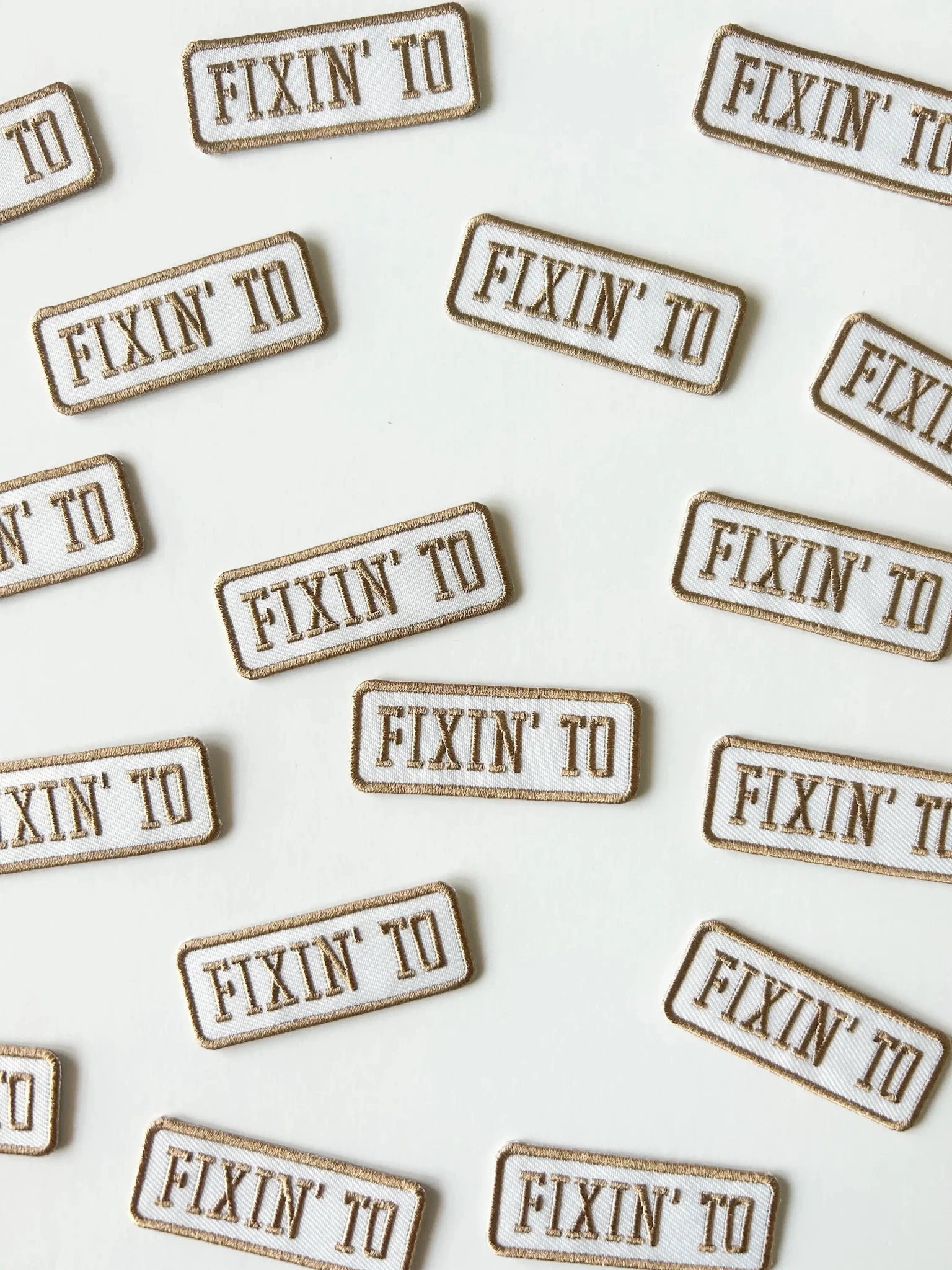 “Fixin' To” Patch Embroidered Iron - On Patch Southern Patch - Wander Together Outfitters