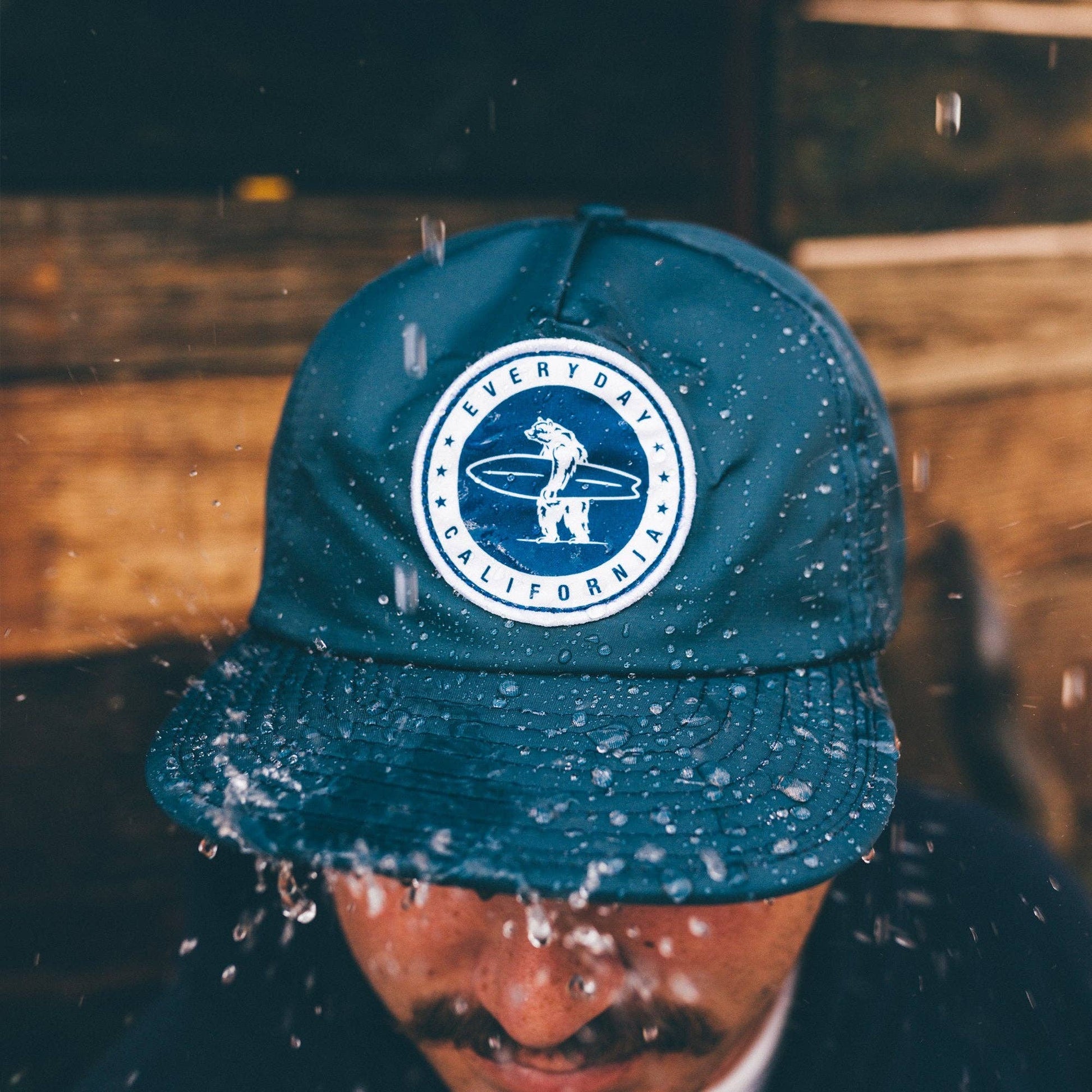 Floating Waterproof Snapback California Surfing Bear Hat - Wander Together Outfitters