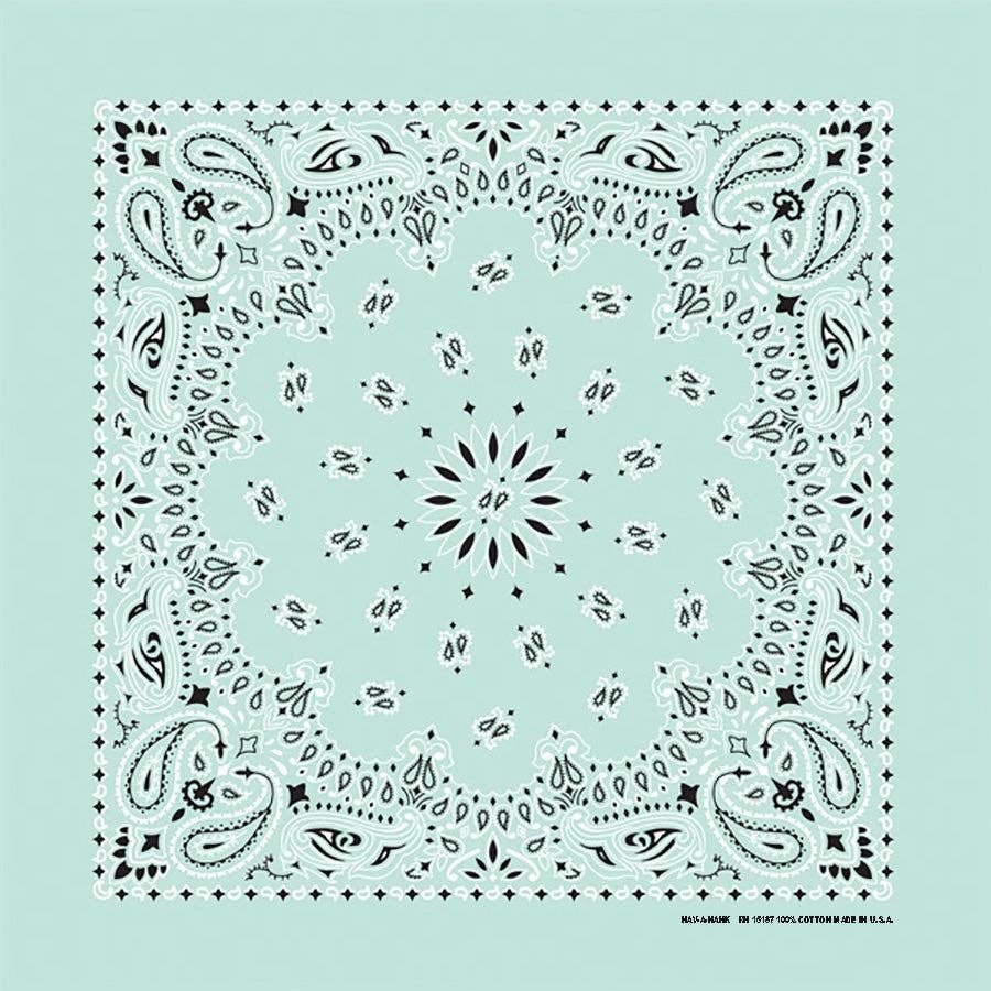 Floral Paisley Bandana 27" x 27" or 22” x 22” (Various Colors and Patterns) - Wander Together Outfitters