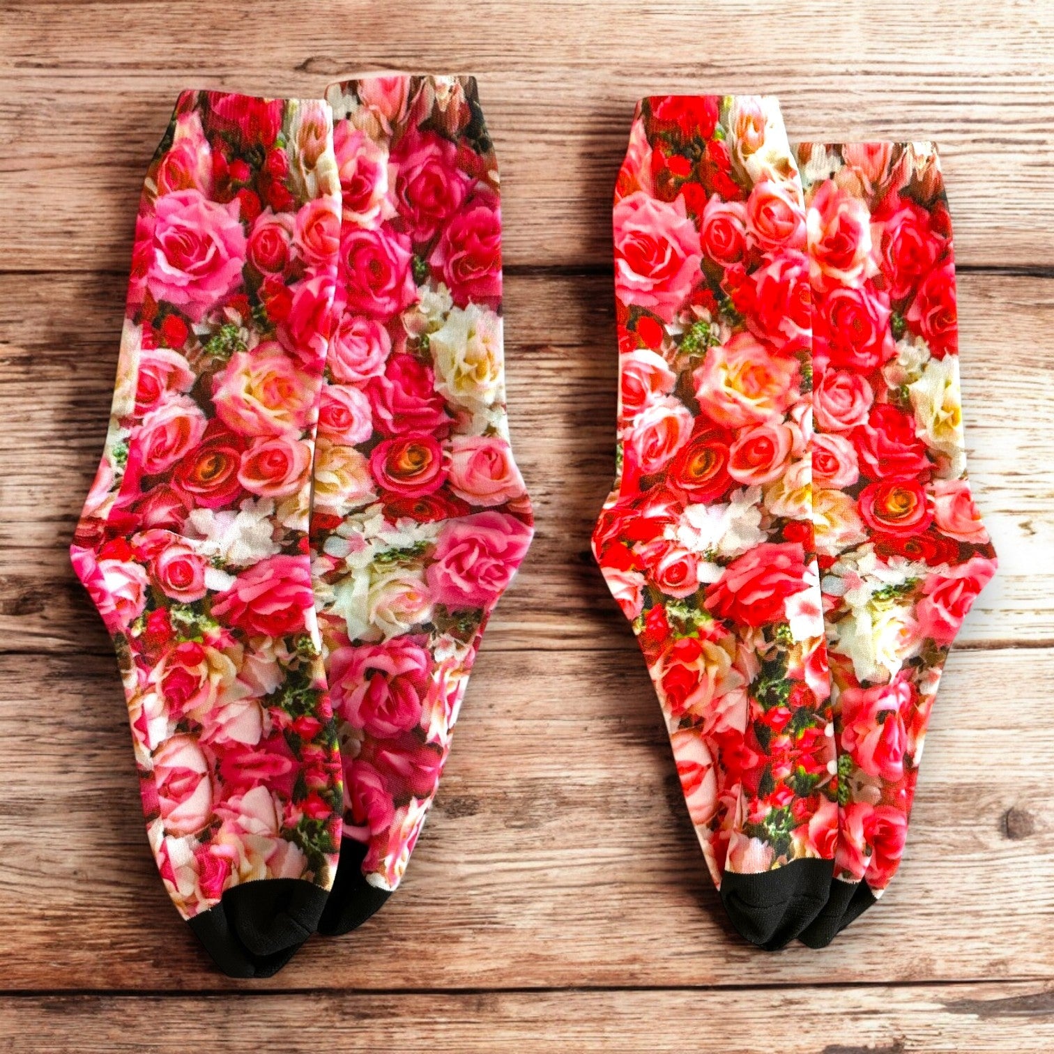 Floral Printed Socks - Wander Together Outfitters