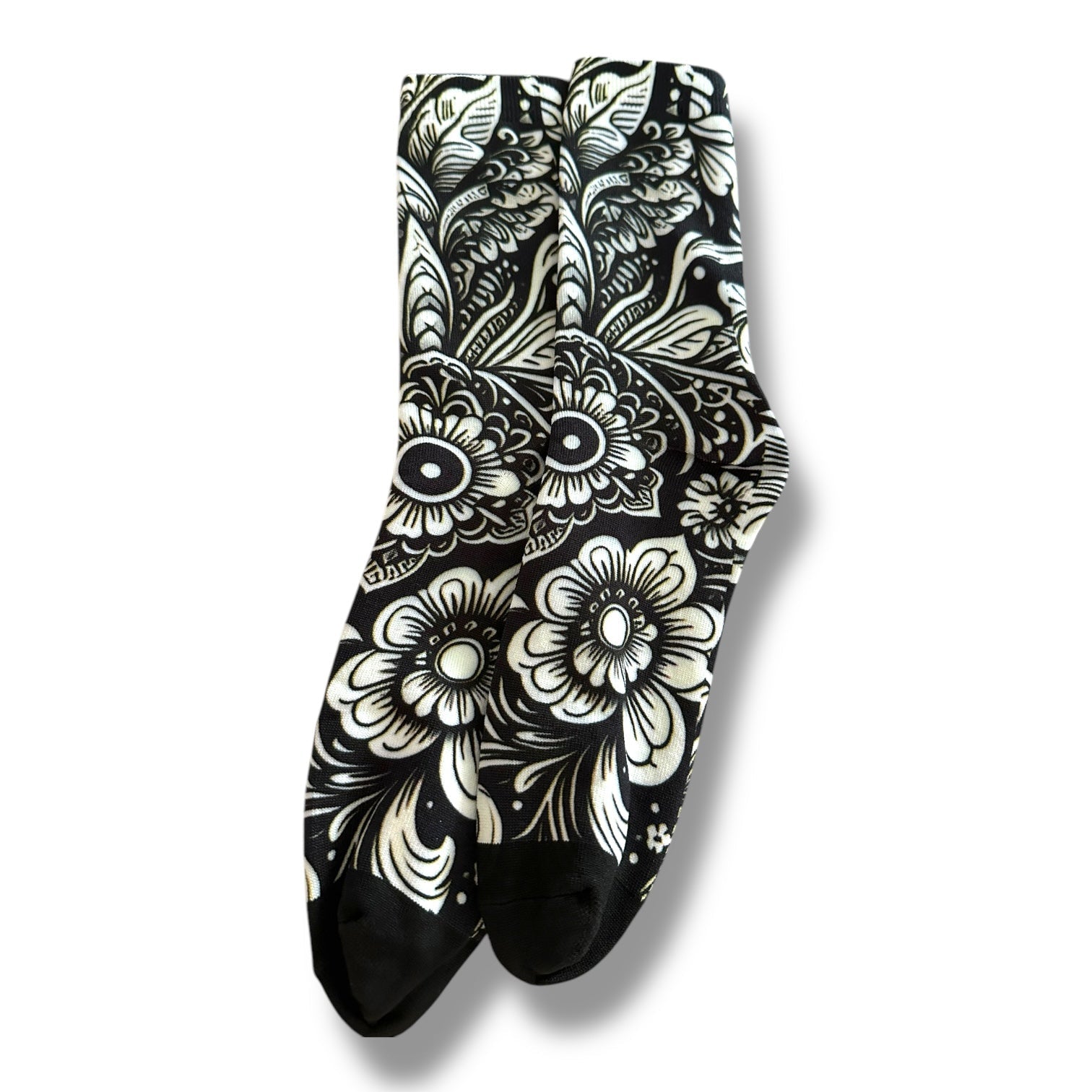 Floral Printed Socks - Wander Together Outfitters