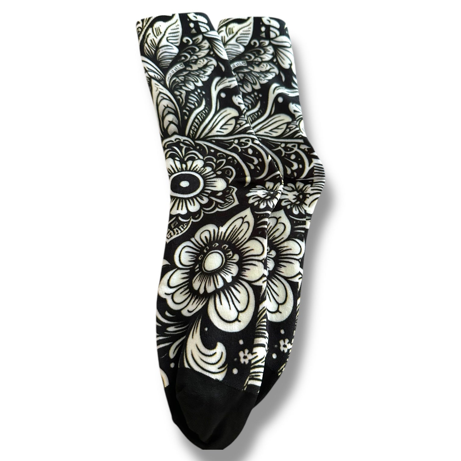 Floral Printed Socks - Wander Together Outfitters