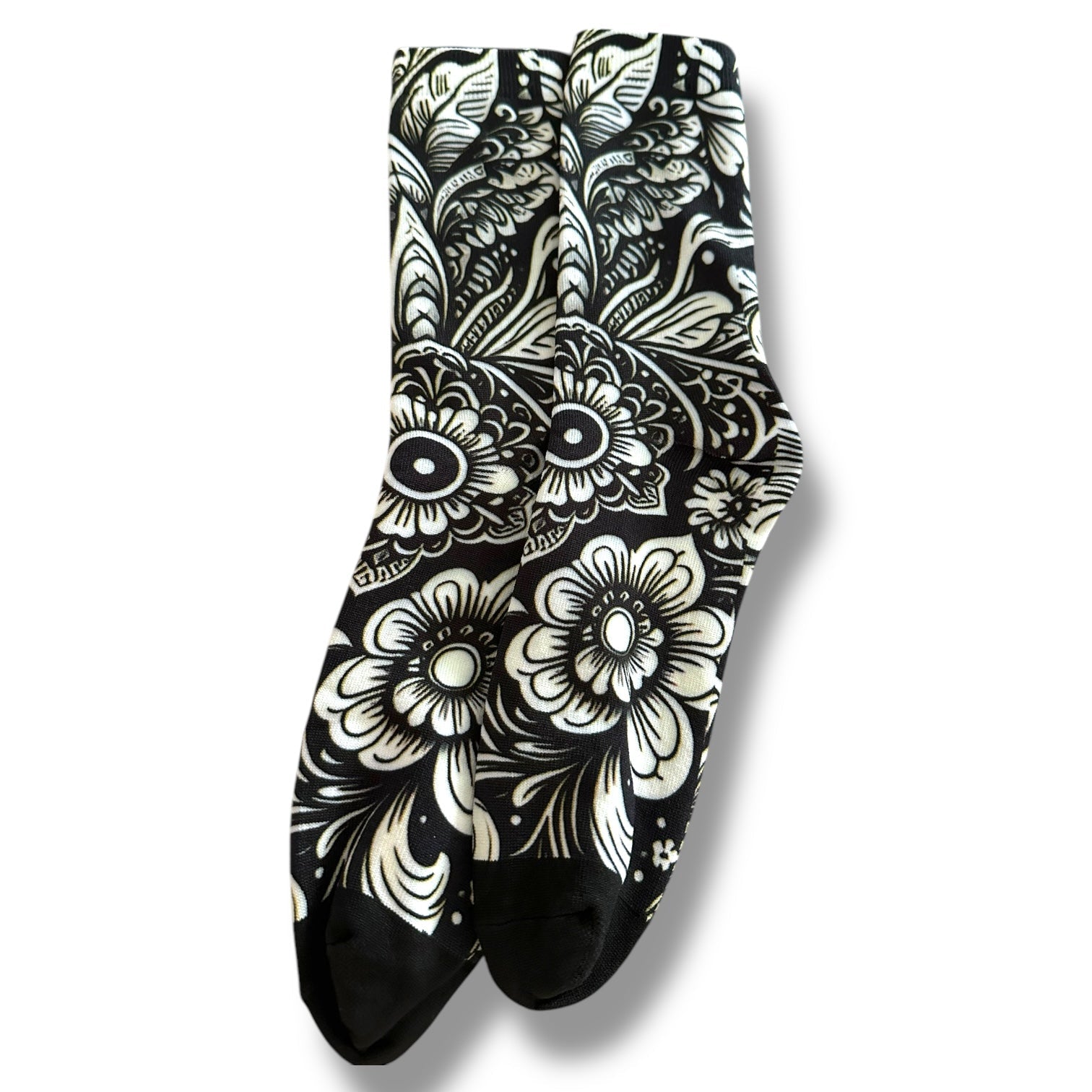 Floral Printed Socks - Wander Together Outfitters