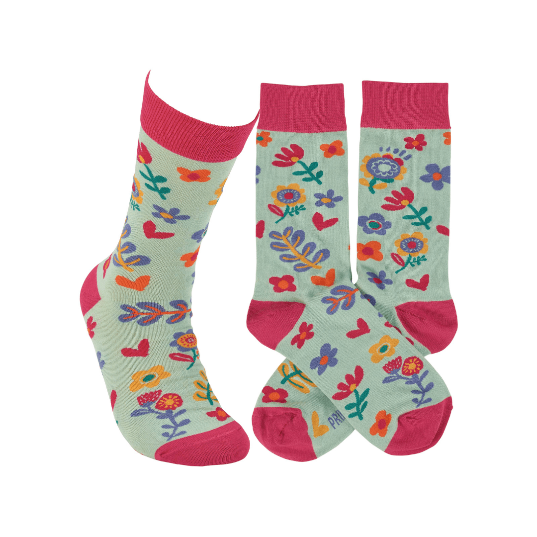 Florals Socks - Wander Together Outfitters