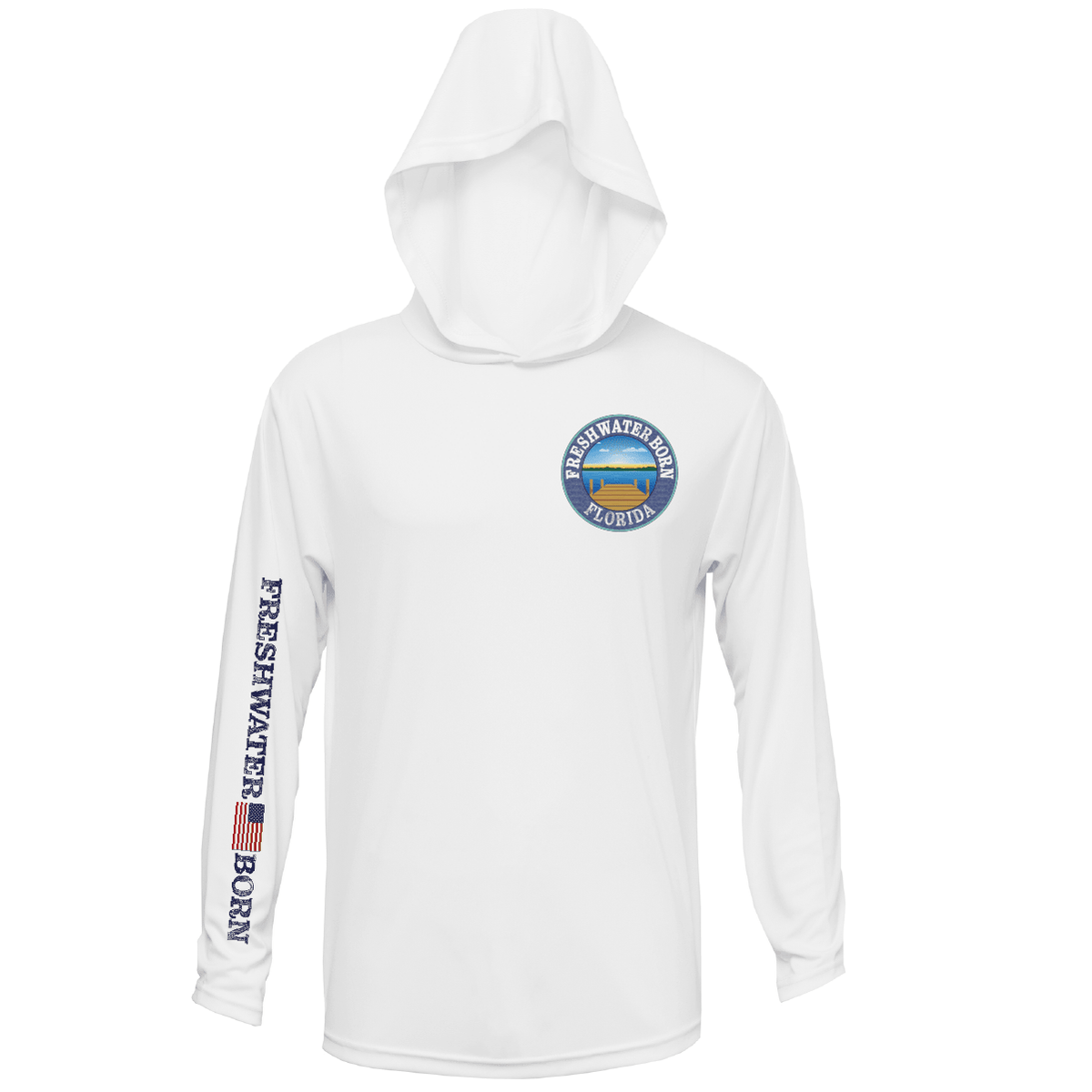 Florida Freshwater Born Kraken Men's Long Sleeve UPF 50+ Dry-Fit Hoodie - Wander Together Outfitters