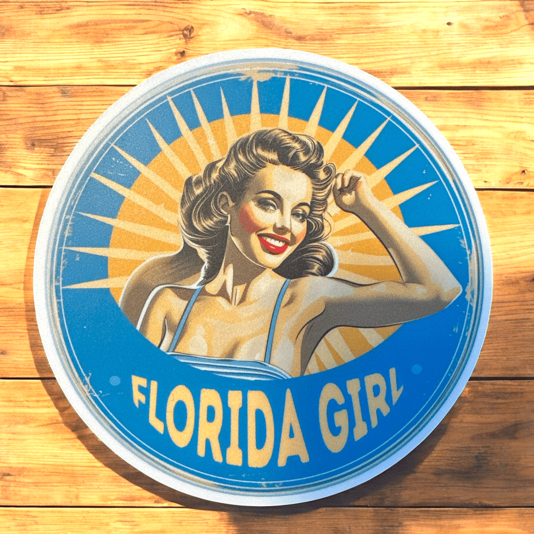 "Florida Girl" Vinyl Sticker - Wander Together Outfitters