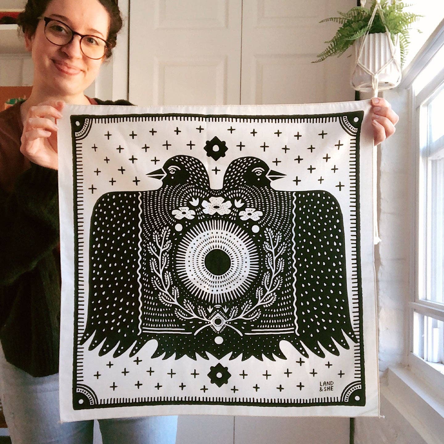 Folk Bird Bandana - Wander Together Outfitters