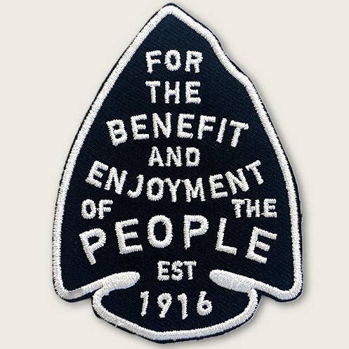 "For The Benefit & Enjoyment Of The People" Iron On Patch - Wander Together Outfitters