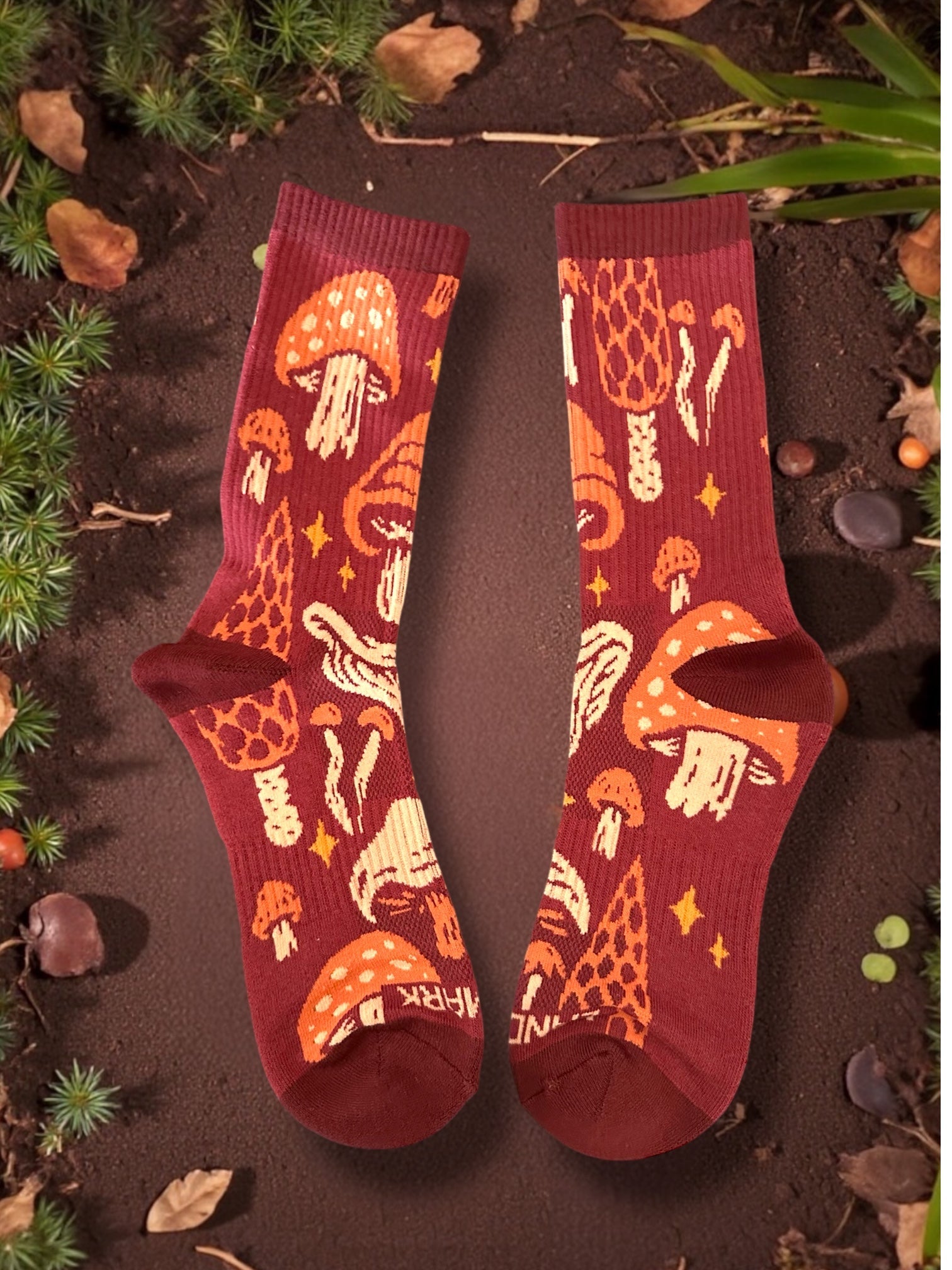 Forager Mushroom Themed Unisex Socks - Wander Together Outfitters