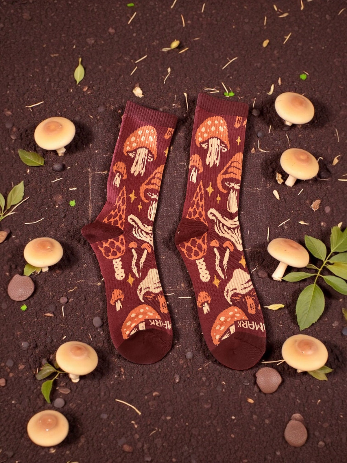 Forager Mushroom Themed Unisex Socks - Wander Together Outfitters