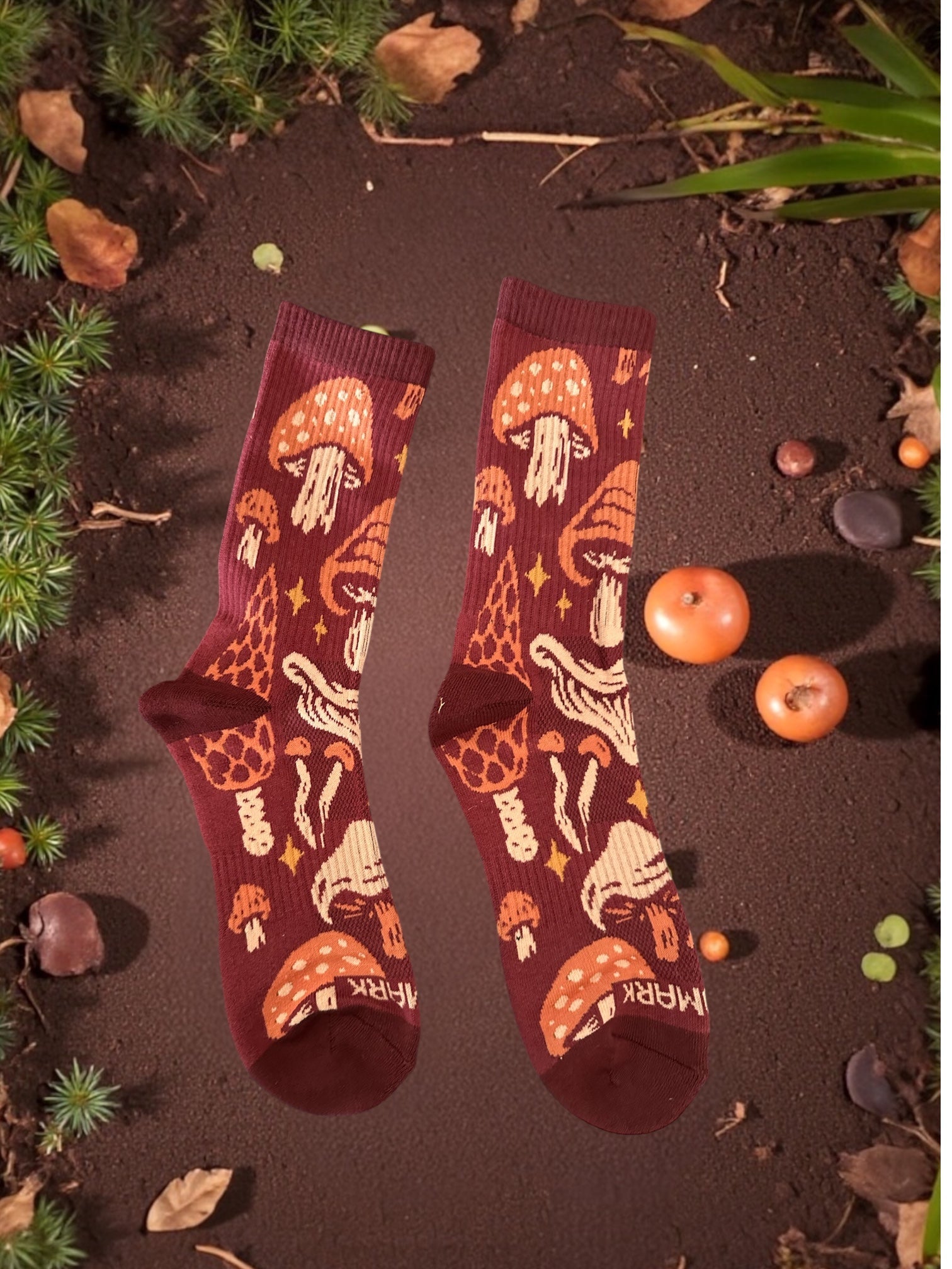 Forager Mushroom Themed Unisex Socks - Wander Together Outfitters