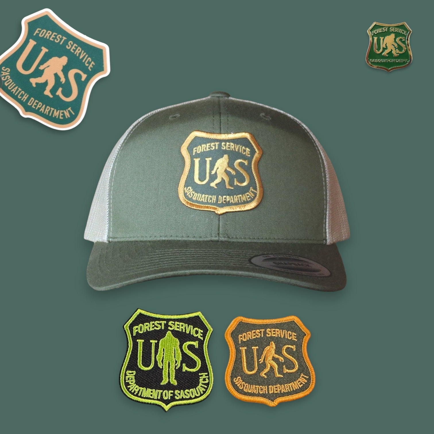 "Forest Service" Sasquatch Department Pin - Wander Together Outfitters