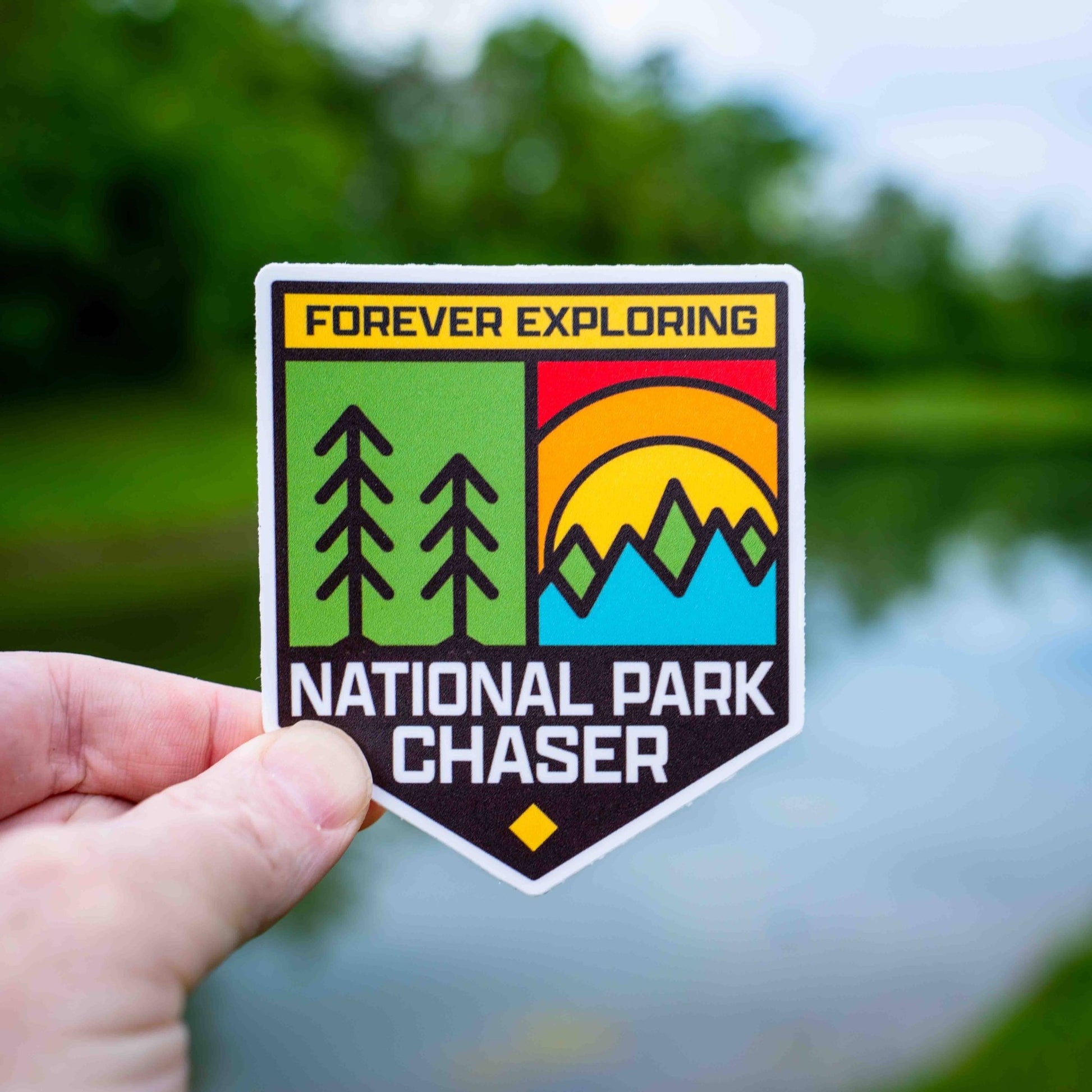 Forever Exploring - National Park Chaser Sticker - Wander Together Outfitters