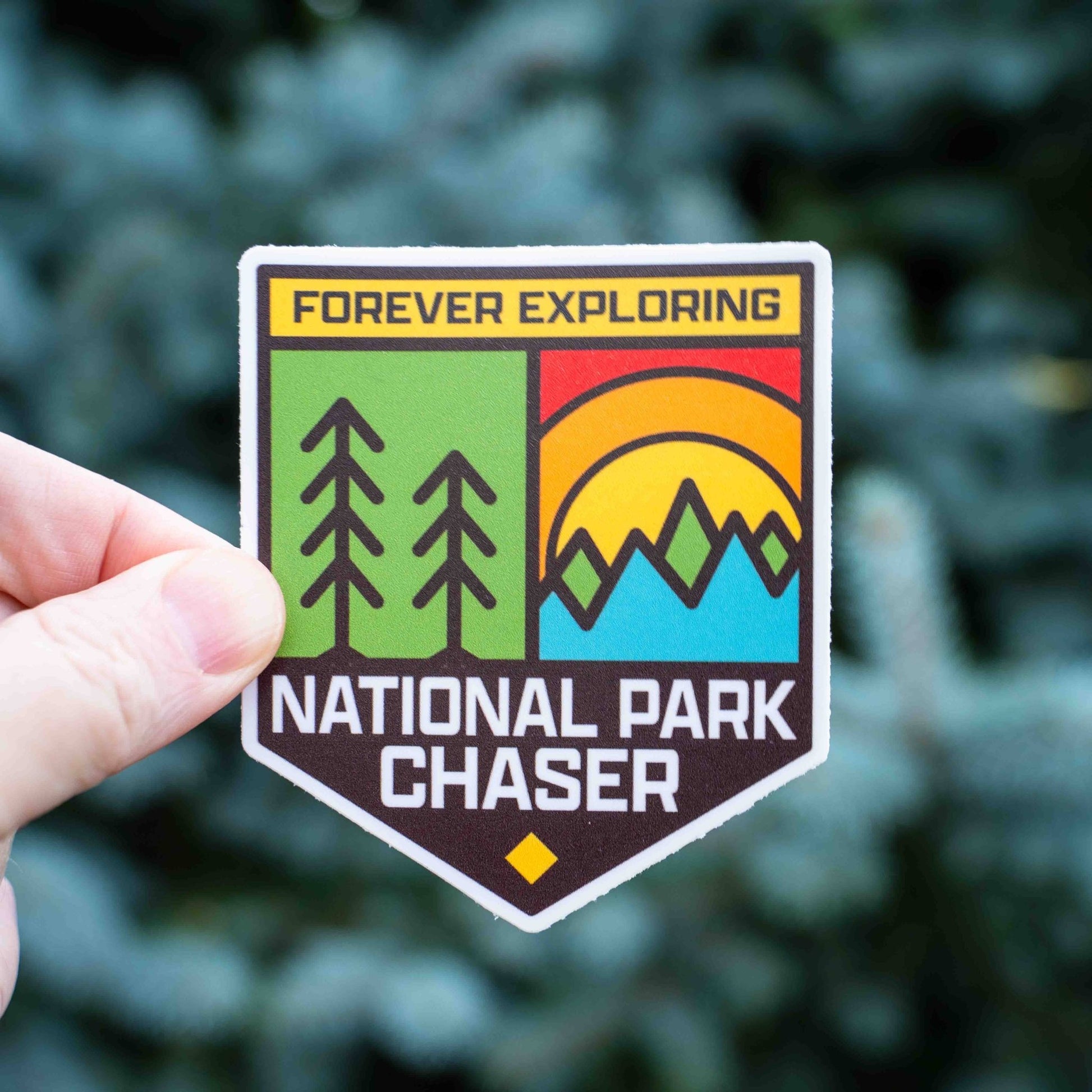Forever Exploring - National Park Chaser Sticker - Wander Together Outfitters