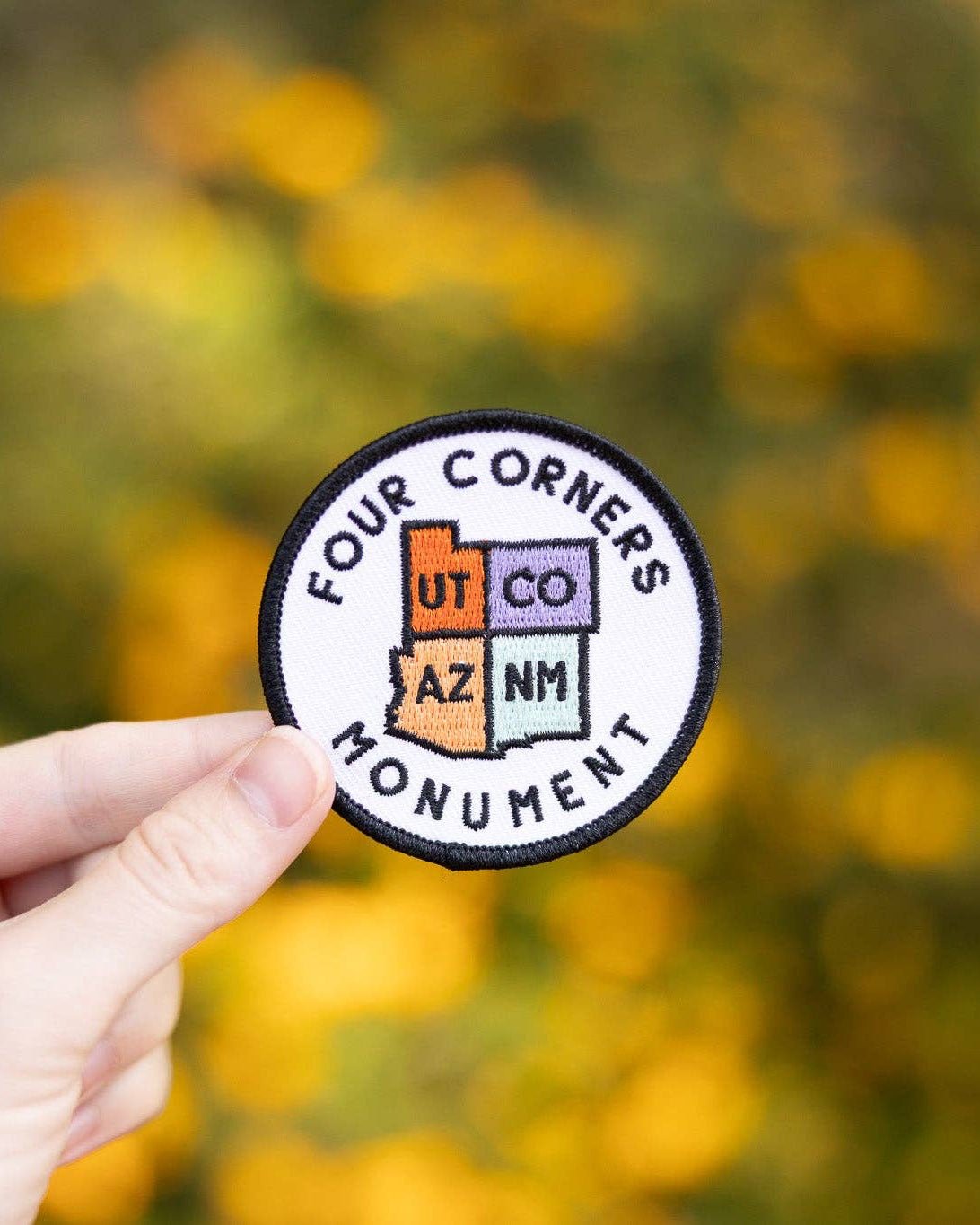 Four Corners Monument Iron On Patch - Wander Together Outfitters