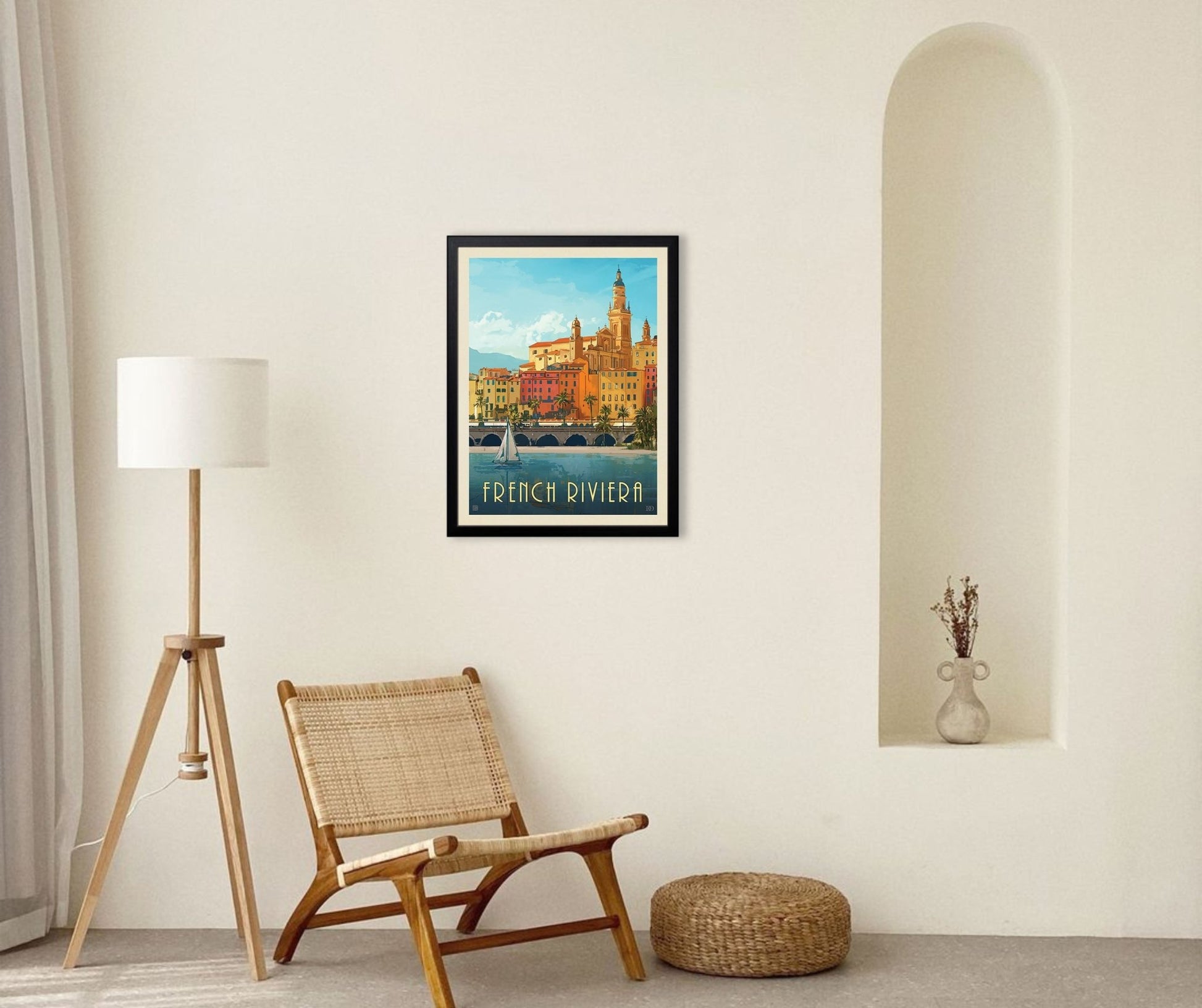 France: French Riviera (World Travel) Art Print - Wander Together Outfitters