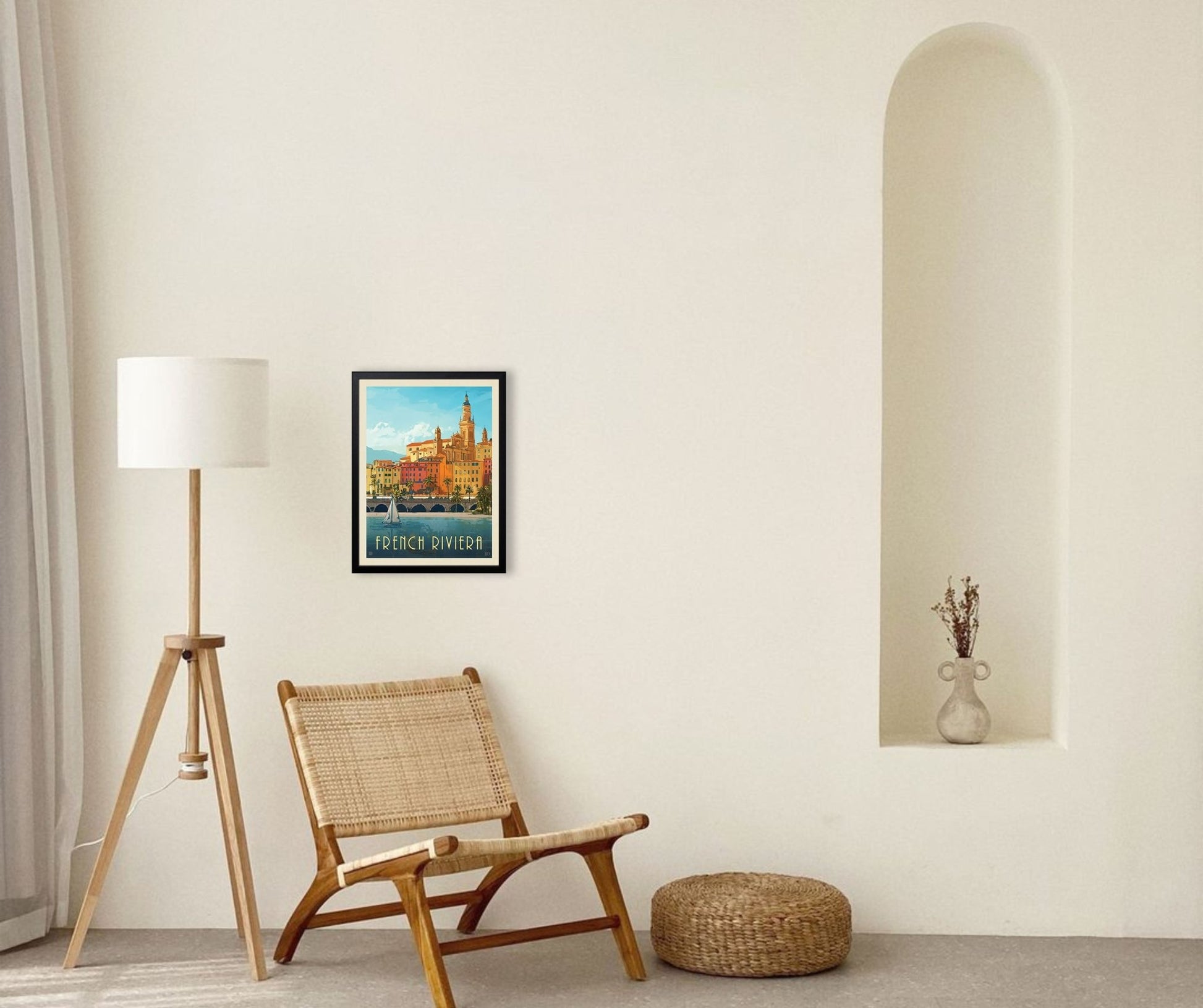 France: French Riviera (World Travel) Art Print - Wander Together Outfitters