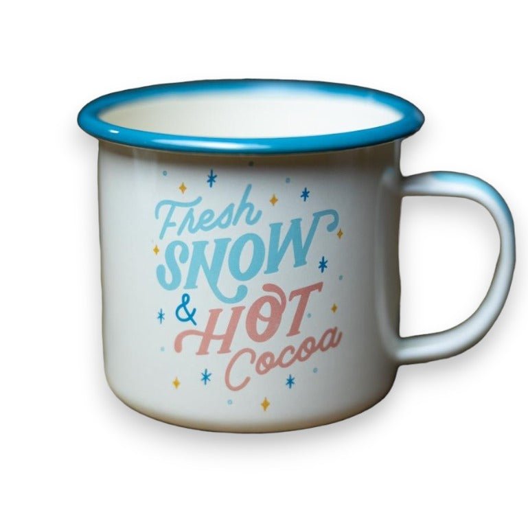 "Fresh Snow, Hot Cocoa" Camping Mug (Last Chance CLEARANCE) - Wander Together Outfitters