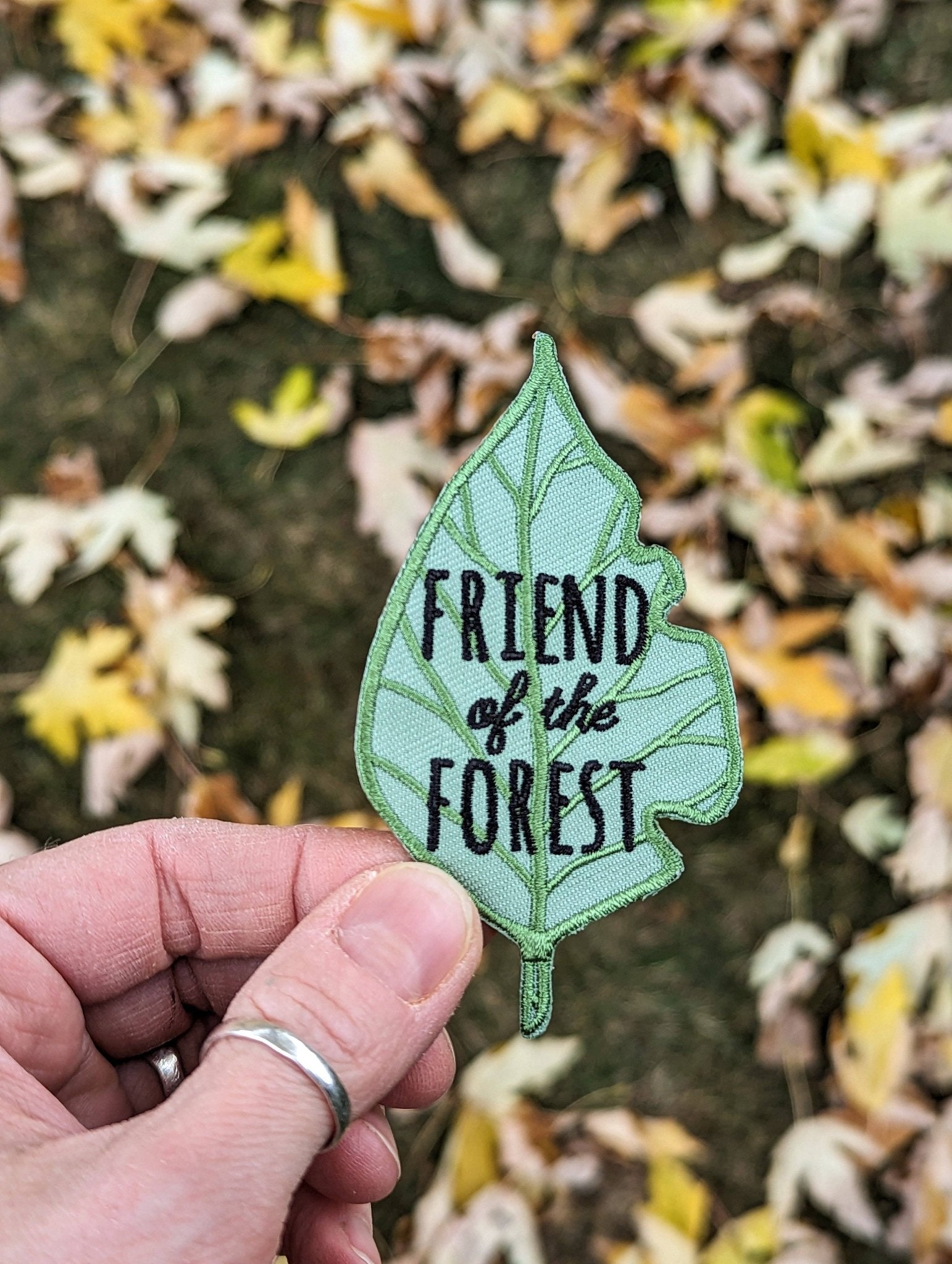 "Friend of the Forest" Embroidered Iron On Patch - Wander Together Outfitters