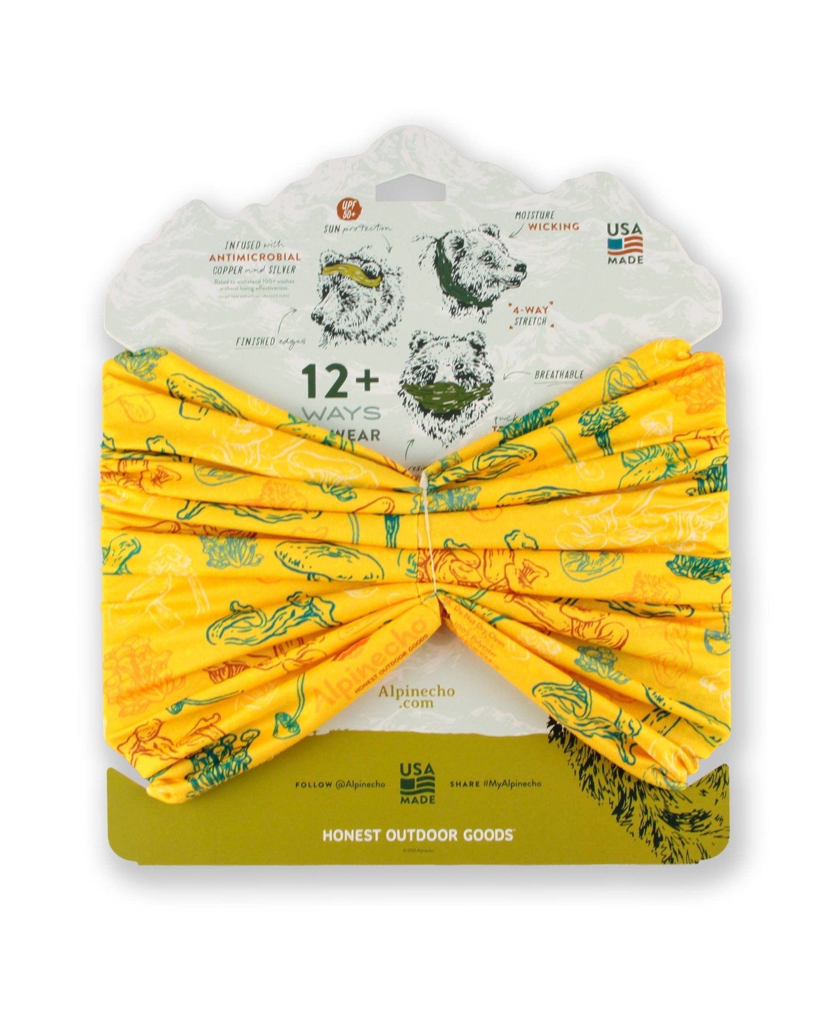 Friendly Fungi Neck Gaiter: UPF, Quick Dry, Moisture Wicking (SALE) - Wander Together Outfitters