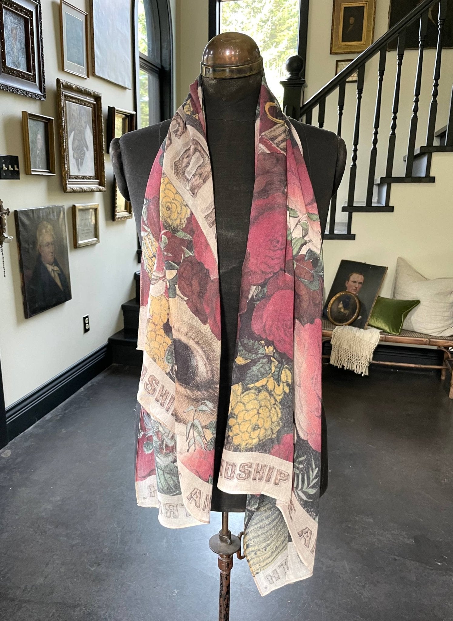 "Friendship Love And Truth" Bohemian Bamboo Scarf - Wander Together Outfitters