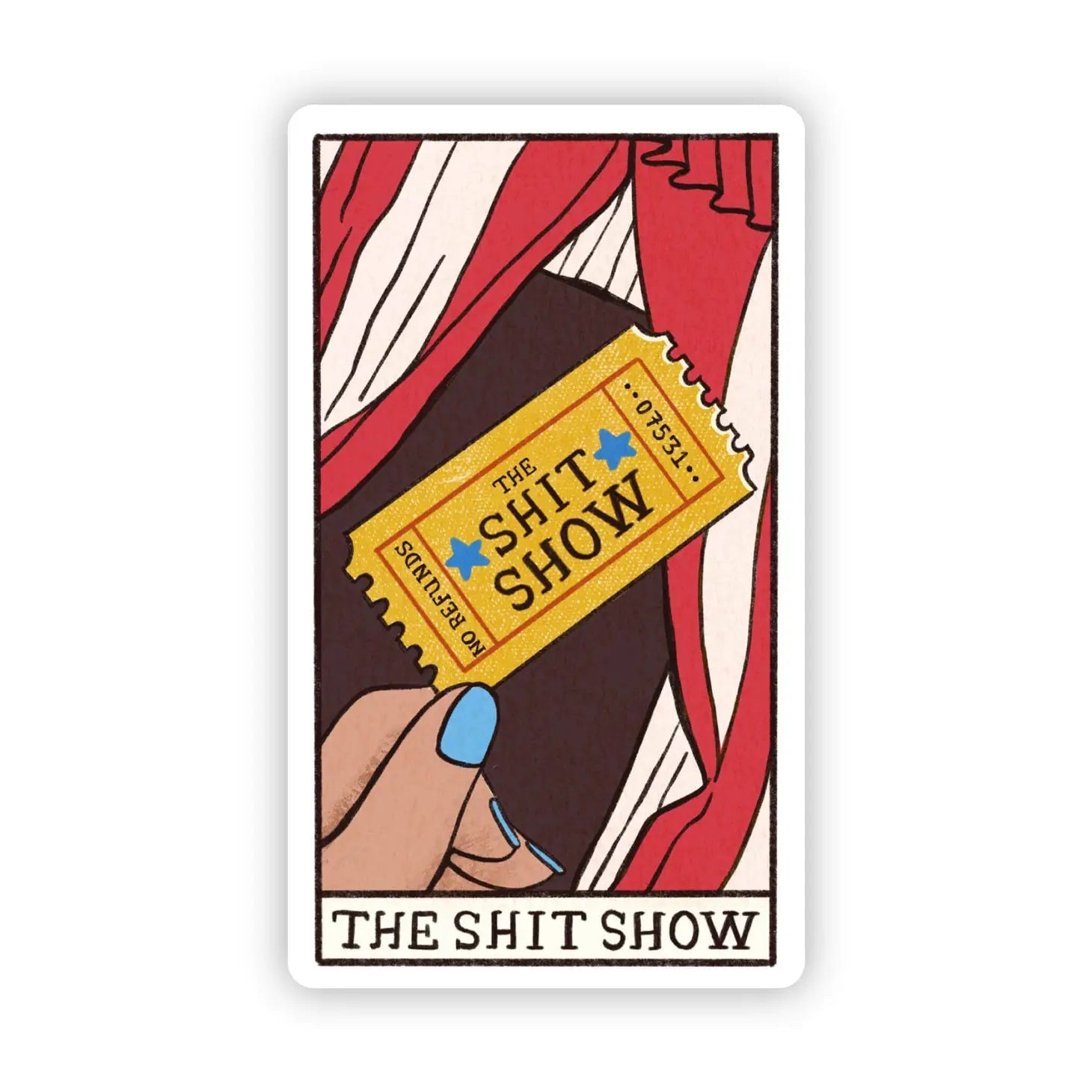 Funny & Sarcastic Collectible Tarot Card Vinyl Stickers - Wander Together Outfitters