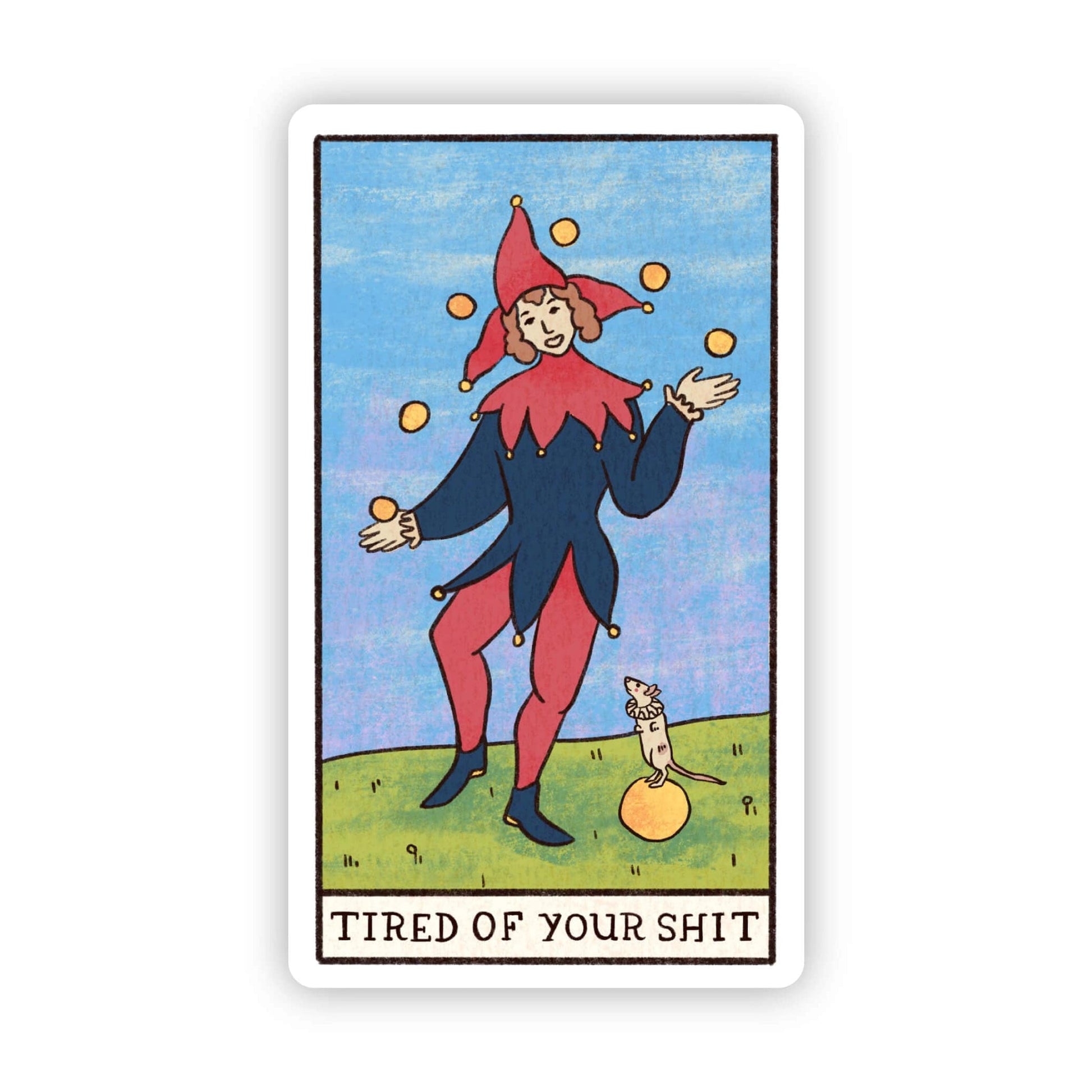 Funny & Sarcastic Collectible Tarot Card Vinyl Stickers - Wander Together Outfitters