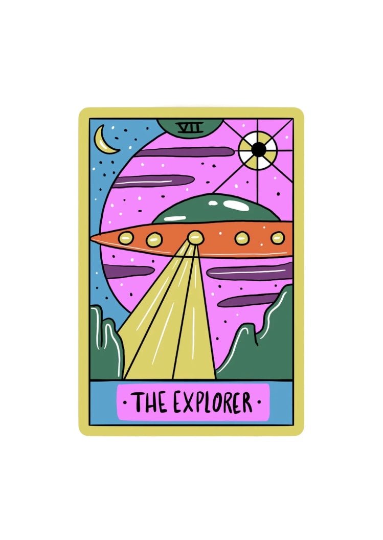 Funny & Sarcastic Collectible Tarot Card Vinyl Stickers - Wander Together Outfitters