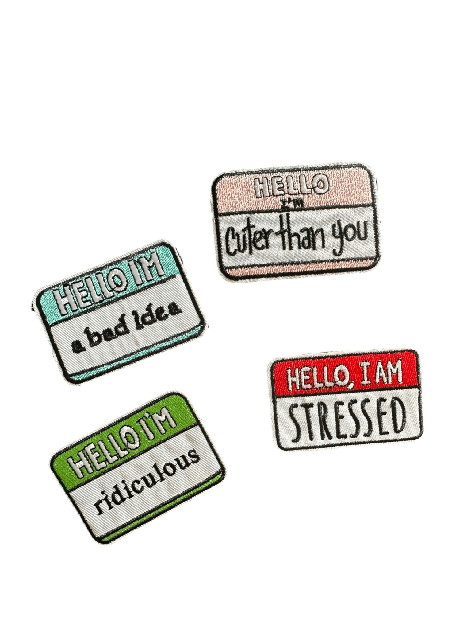 Funny Sarcastic "Hello" Iron On Patches - Wander Together Outfitters